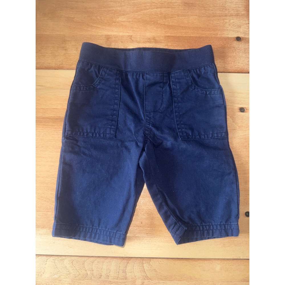 Chaps‎ Baby Boys Navy Blue Cotton Pull On Shorts Size 3M